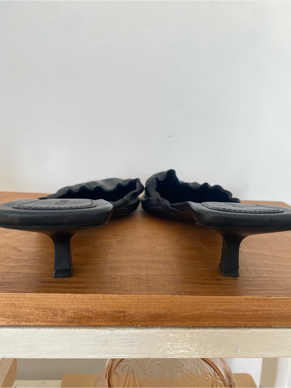 St. Agni Gathered Kitten Heels in black - Picture 8 of 15